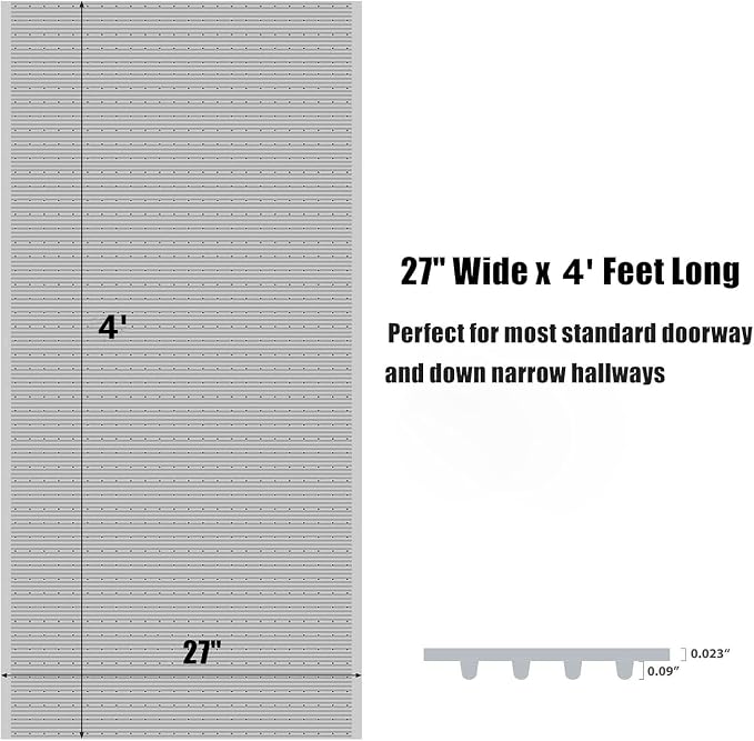 Plastic Carpet Runner 27 x 48 Inch Plastic Area Rug - Image 2