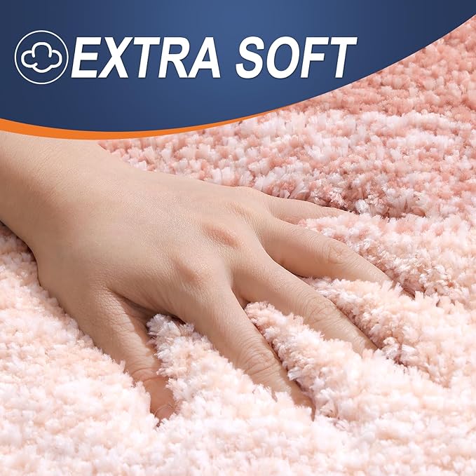 OLANLY Small Bathroom Rugs Mat 24x16, Extra Soft Absorbent Microfiber Bath Rugs - Image 2