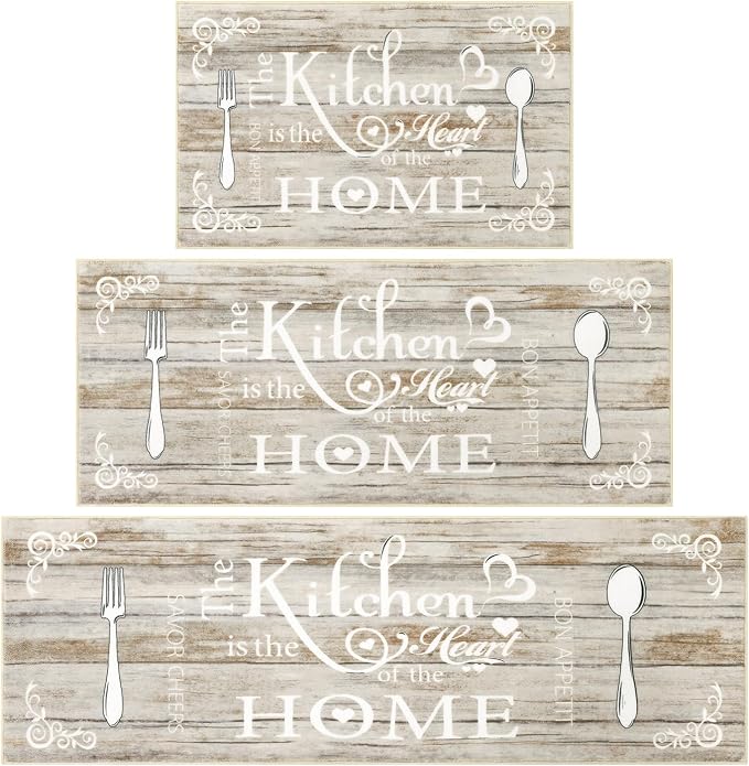 Vaukki Boho Kitchen Rug Sets 3 Pieces, Washable Kitchen Mats - Image 8