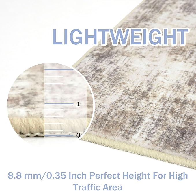 IOHOUZE Abstract Area Rug 3x4 Ft Washable Rugs - Image 5
