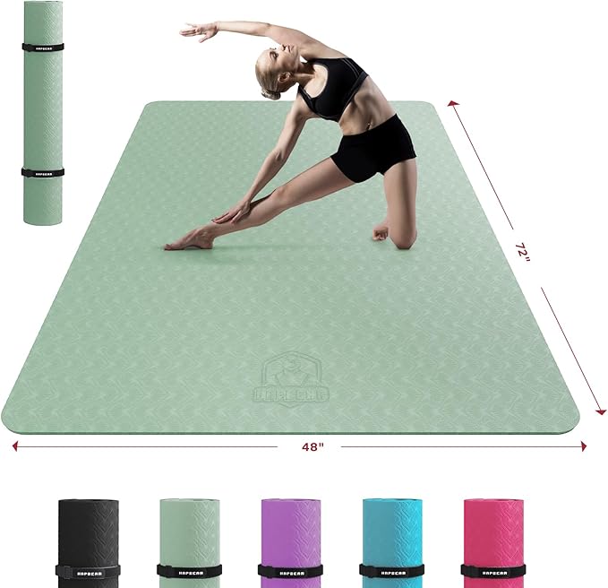 HAPBEAR Extra Large Yoga Mat by HAPBEARFitness