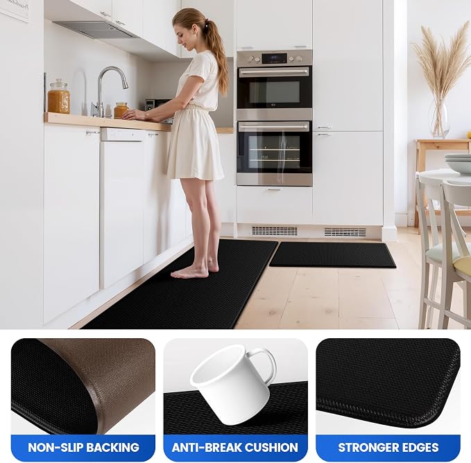 KitchenClouds Kitchen Mats for Floor, Non Slip Anti Fatigue Mats for Floor - Image 5