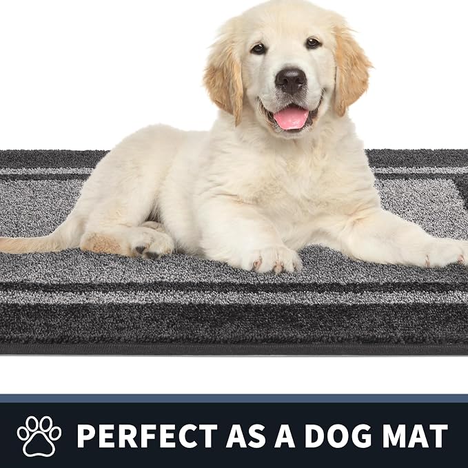 PURRUGS Dirt Trapping Door Mat 24" x 70", Non-Slip Machine Washable Entryway Rug - Image 6