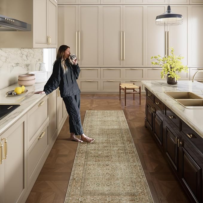 Washable Runners for Hallways Kitchen Rug: 2'x10' Runner Rugs Stain Resistant - Image 2