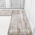 HEBE Anti Fatigue Kitchen Mat Set of 2 Non Slip Cushioned Kitchen Mats by HEBE