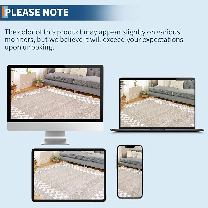 GarveeHome Scalloped Washable Rug 9x12 Area Rug - Image 9