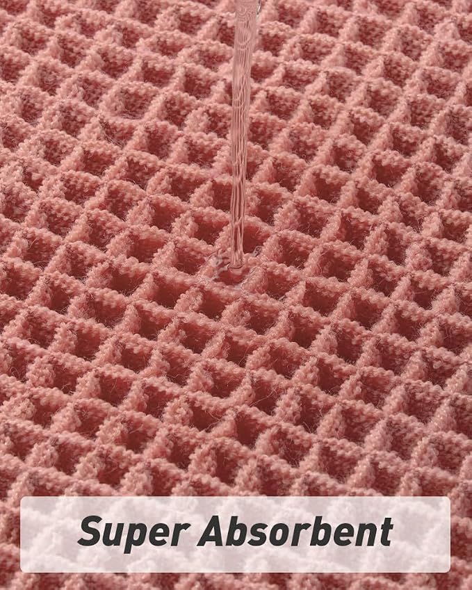 AMOAMI Upgraded Waffle Bath Mat, Super Absorbent Non Slip Bath Mats - Image 3