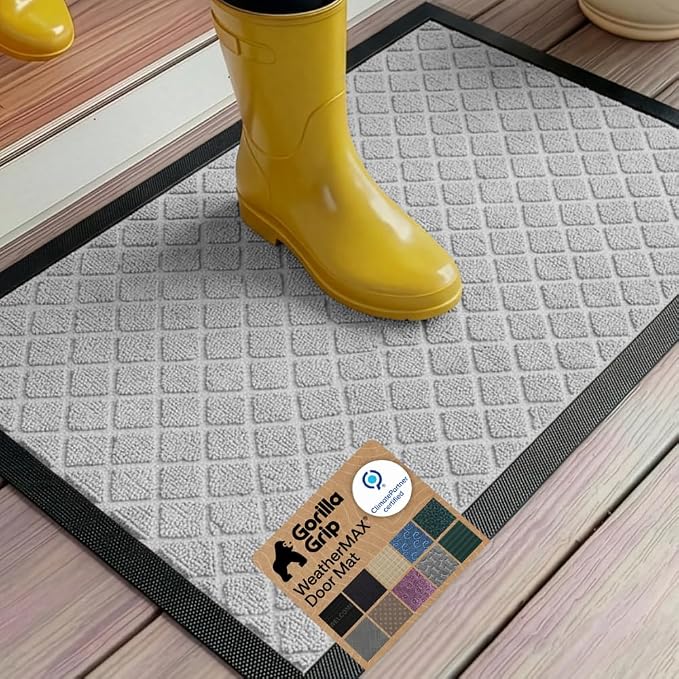 GORILLA GRIP 100% Waterproof All-Season WeatherMAX Doormat US Designed Natural by Unknown