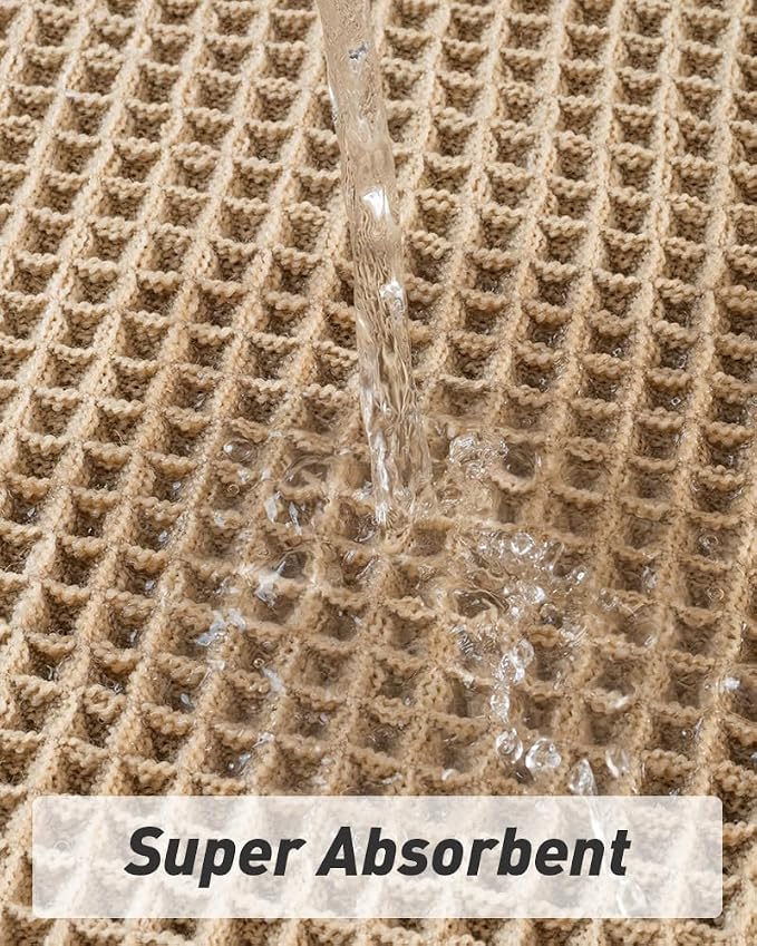 Upgraded Waffle Runner Rug Super Absorbent Non Slip Bath Mats - Image 2