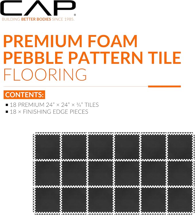 CAP Puzzle Exercise Mats | 3/4” Thick EVA Interlocking Foam Tiles - Image 2