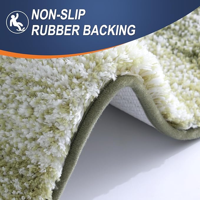 OLANLY Bathroom Runner Rugs Mat 47x24, Extra Soft Absorbent Microfiber Bath Rugs - Image 5