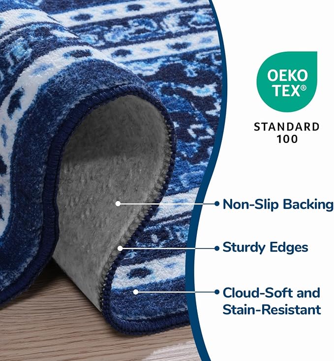 Lessymo Washable 8FT Round Area Rugs - Image 5