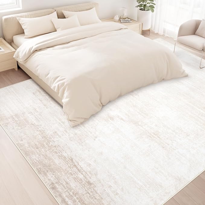 Area Rugs 8x10 Living Room: Washable Rug Modern Abstract Large Rugs Soft Non - Image 4