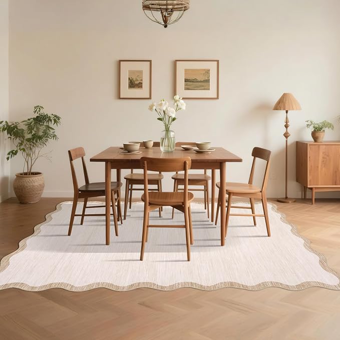 GarveeHome Scalloped Washable Rugs 5x7 Rug - Image 9