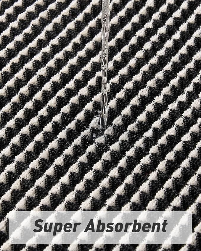 Upgraded Waffle Runner Rug, Super Absorbent Non Slip Bath Mats - Image 2