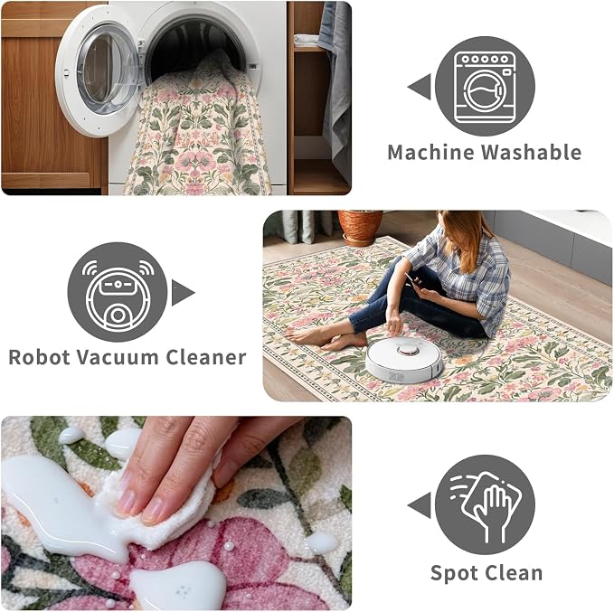 2x6 Soft Washable Runner Rugs: Velvet Feel & 5-10 Degrees Warmer Underfoot - Image 6