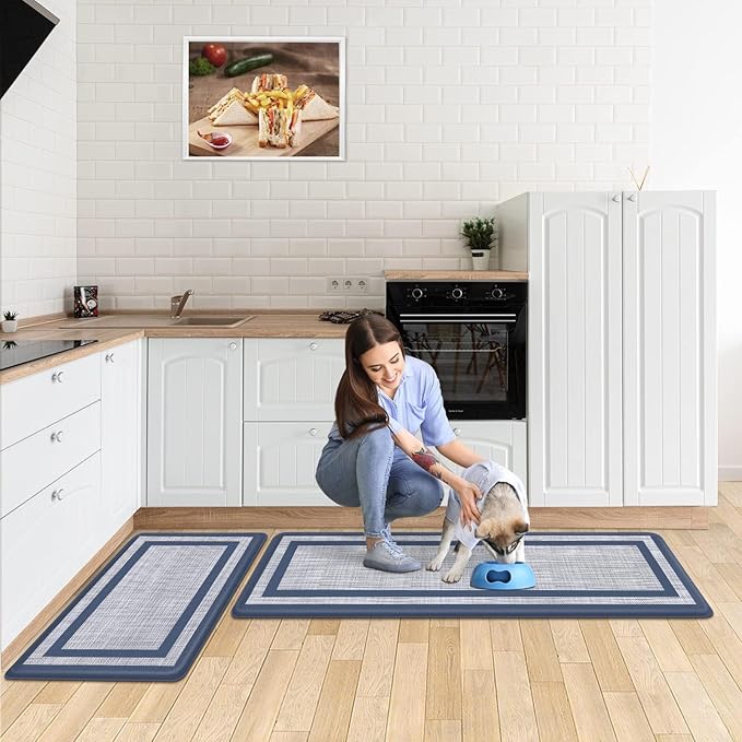 Mattitude Kitchen Mats Set of 2, Cushioned Anti-Fatigue Non-Skid Rug Sets - Image 6