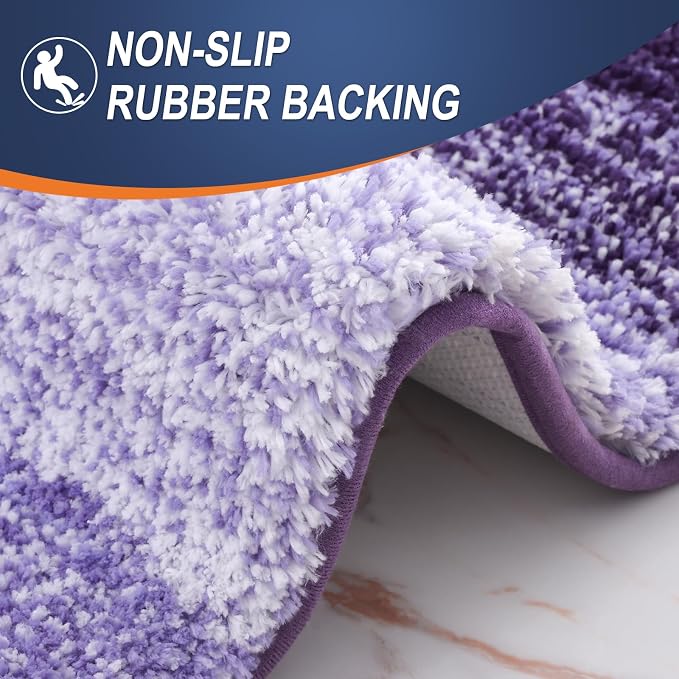 OLANLY Bathroom Runner Rugs Mat 59x20, Extra Soft Absorbent Microfiber Bath Rugs - Image 4
