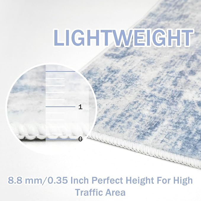 IOHOUZE Abstract Runner Rug 3x7 Ft Washable Runners - Image 5