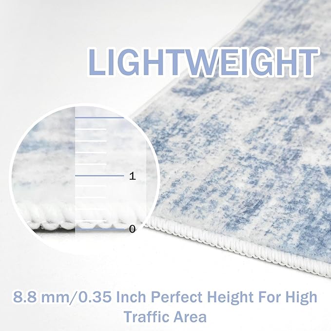 IOHOUZE Abstract Area Rug 4x5 Ft Washable Rugs - Image 5