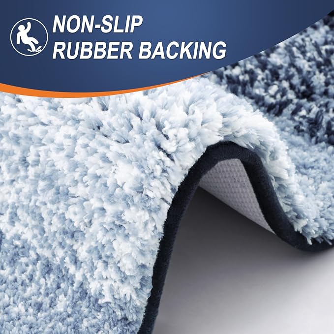 OLANLY Bathroom Runner Rugs Mat 59x17, Extra Soft Absorbent Microfiber Bath Rugs - Image 4