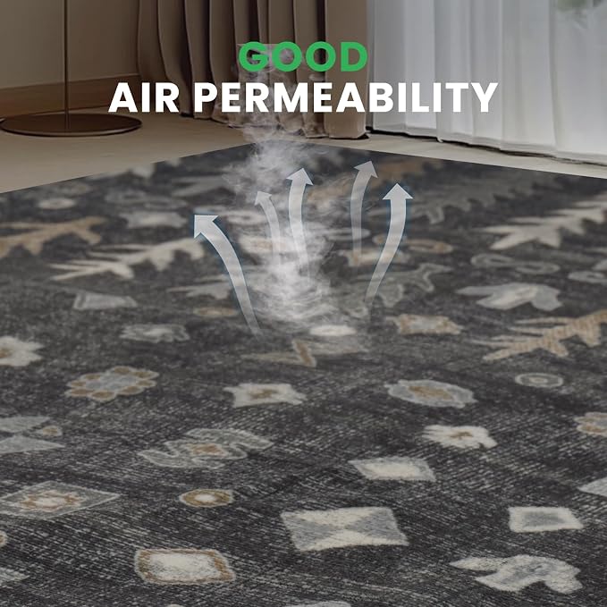 8x10 Washable Area Rug, Soft Area Rugs - Image 4