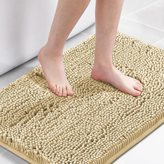 H.VERSAILTEX Ultra Soft Texture Chenille Plush Bath Rugs Floor Mats, Hand by HVERSAILTEX