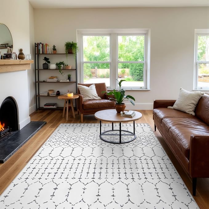 Lahome Moroccan 8x10 Rugs for Living Room - Image 8