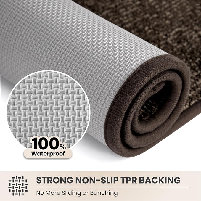 PURRUGS Dirt Trapping Door Mat 32" x 47", Non-Slip Machine Washable Entry Rug - Image 5