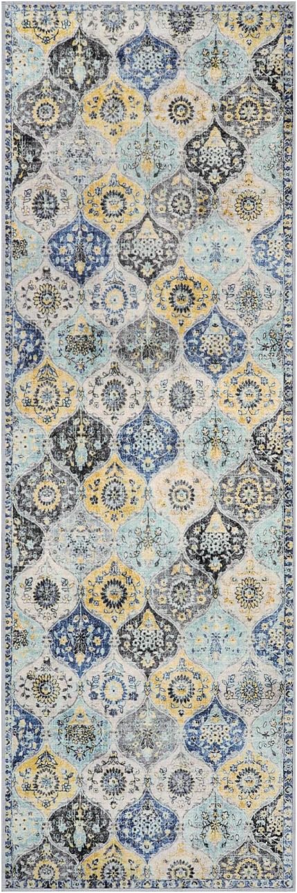 Lahome Moroccan Washable Hallway Runner Rug, Oriental Non-Slip Laundry Room Rug - Image 3
