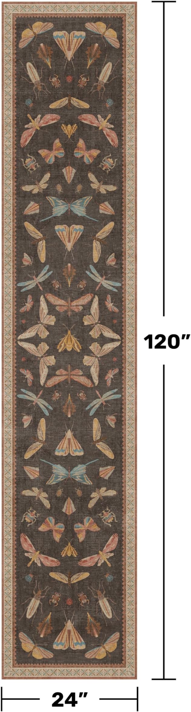 Hazo Haus 2x10 Hallway Runner Rug, Stain Resistant Non Slip Kitchen Floor Carpet - Image 2