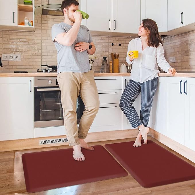 HappyTrends 2 PCS Kitchen Mat Cushioned Anti-Fatigue Floor Mat, Heavy Duty - Image 7