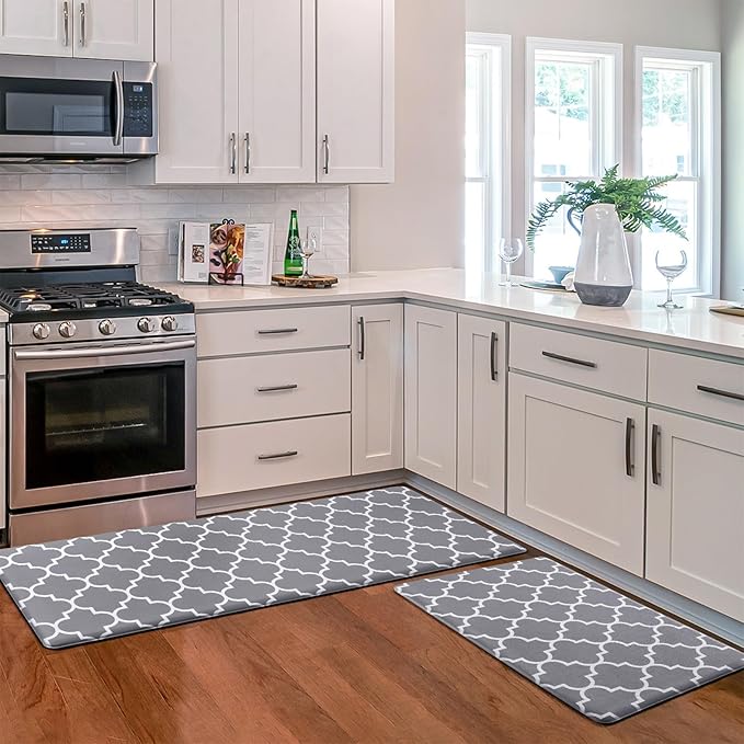 KMAT Kitchen Mat Cushioned Anti-Fatigue Kitchen Rug, Waterproof Non-Slip by KMAT