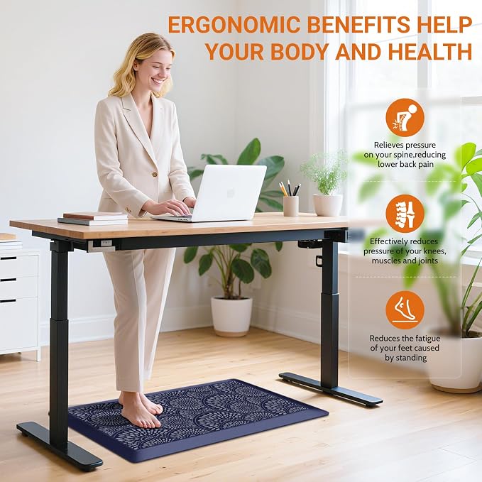 Mattitude 4/5 Inch Kitchen Mat, 20x34in Heavy Duty Ergonomic Comfort Foam - Image 5