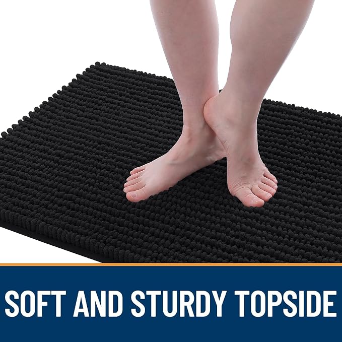 OLANLY Dog Door Mat for Muddy Paws 48x30, Ultra Absorbent Chenille Mud Doormat - Image 3