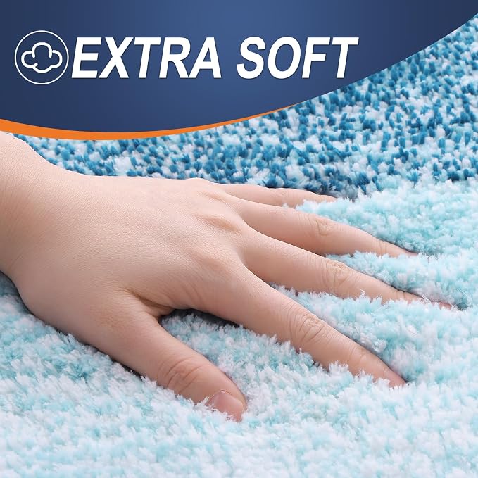 OLANLY Bathroom Rugs Mat 34x21, Extra Soft Absorbent Microfiber Bath Rugs - Image 3
