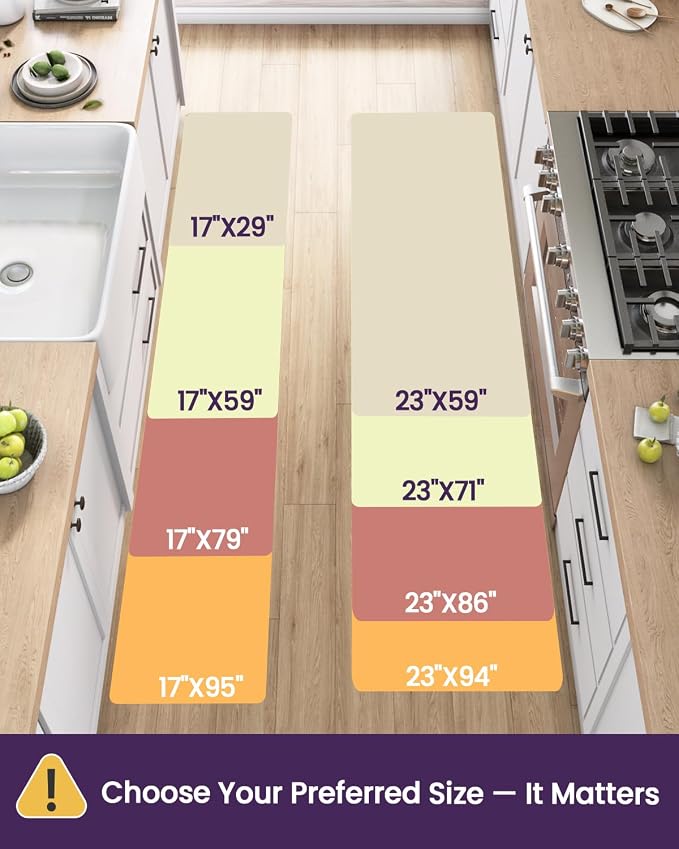 DEXI Kitchen Floor Mats Cushioned Anti Fatigue, Large Long Standing Runner Rug - Image 2