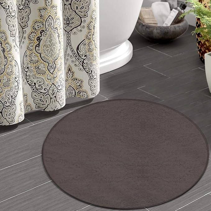 Home Decor Non Slip Kitchen Office Circle Rug, Machine Washable Modern Round - Image 4