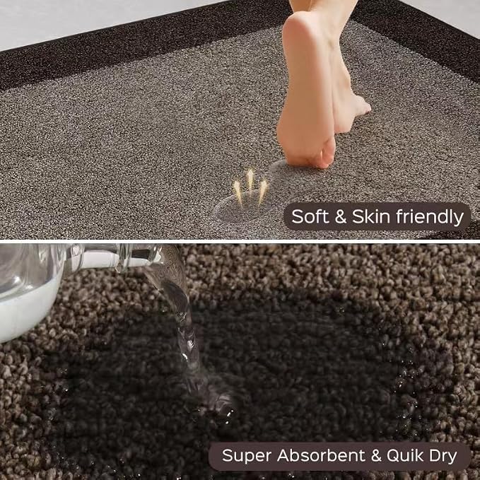 Machine Washable Kitchen Rug 32" x 48", Non Slip Indoor Door Rug, Absorbent - Image 2