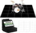 18 Pcs Sound Absorbing Interlocking Floor Mats Pads, 15.7" x 11.8" x 0.3" sound by Aodyow