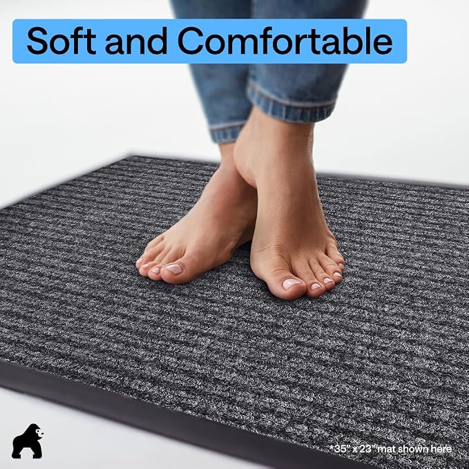 GORILLA GRIP Waterproof Traffic Guard Door Mat, 2 Pack Heavy Duty Entryway Mats - Image 8