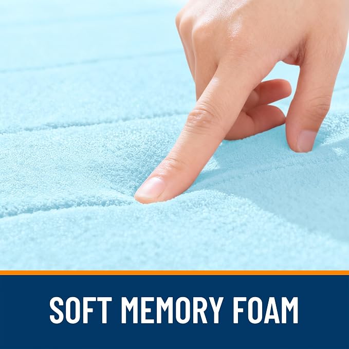 OLANLY Memory Foam Bath Mat 36x24, Super Soft Absorbent Bathroom Rugs, Quick Dry - Image 5
