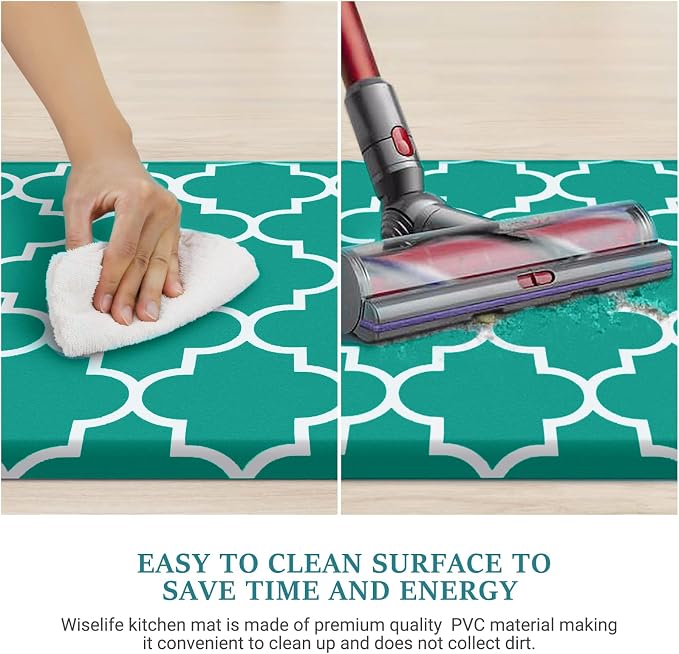 WISELIFE Kitchen Mat Cushioned Anti-Fatigue Kitchen Rug, 17.3"x 60", Non Slip - Image 5
