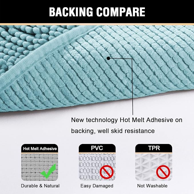 H.VERSAILTEX Bath Mat Bathroom Rug Bath Rugs - Image 6