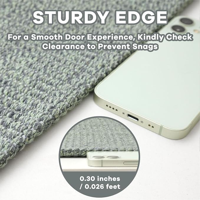 EARTHALL Washable Runner Rug 3x7 Ft Non Slip Runners - Image 2