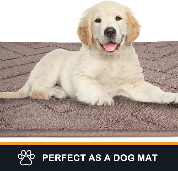 PURRUGS Dirt Trapping Door Mat 20" x 31.5", Non-Slip Machine Washable Entry Rug - Image 6