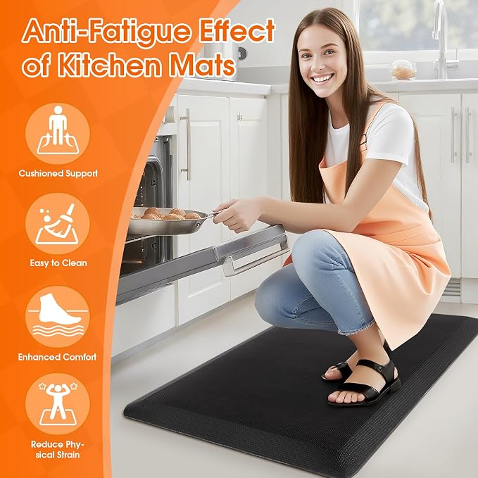 4/5 Inch Thicker Kitchen Mat, Cushioned Thick Floor Comfort Mat, - Image 6