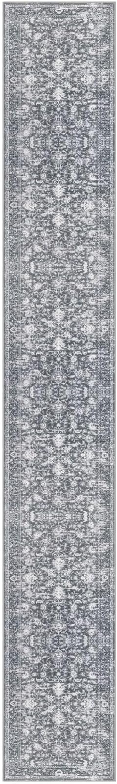 KILOCOCO Hallway Runner 3x18 Rug Runner Printed Vintage Floral Washable Kitchen - Image 9