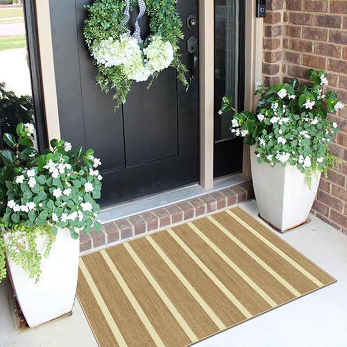 Front Door Rug - 2x3 Non-Slip Door Mat Washable Doormat Indoor Outdoor Entrance - Image 3