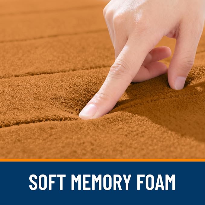 OLANLY Memory Foam Bath Mat 24x16, Super Soft Absorbent Bathroom Rugs, Quick Dry - Image 5